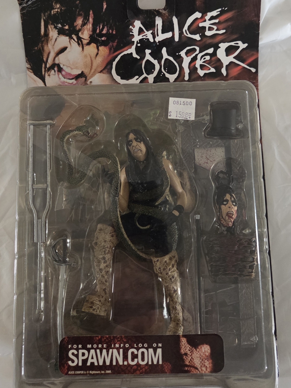 Alice Cooper Super Stage Action Figure - McFarlane 2000 Spawn *NEW*